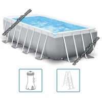 Ensemble de piscine Prism Frame Rectangulaire 400 x 200 x 100 cm  Intex