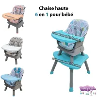 Chaise haute 6 en 1 pour bébé - Mini pouce