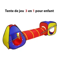 Tente de jeu 3en1 pour enfant
