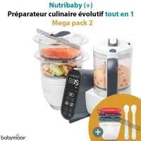 Nutribaby (+) Préparateur culinaire évolutif tout en 1 - Mega pack 2 - Babymoov