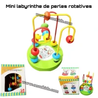 jeux éducatifs Mini labyrinthe de perles rotatives