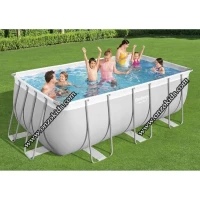 Piscine tubulaire rectangulaire 412x201x122cm Power Steel™  Bestway