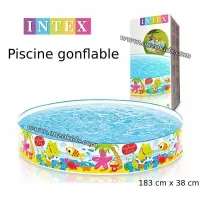 Piscine Semi rigide pour enfant motif poisson 183 cm x 38 cm | Intex