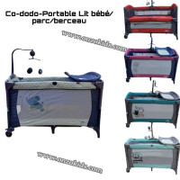 produits-pour-bebe-lit-parc-cododo-nexte-to-me-2en1-pingouin-dar-el-beida-alger-algerie