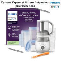 آخر-cuiseur-vapeur-et-mixeur-preparateur-pour-bebe-4en1-avent-philips-دار-البيضاء-الجزائر