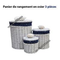 produits-pour-bebe-panier-de-rangement-en-osier-3-pieces-dar-el-beida-alger-algerie