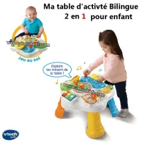 Ma table dactivité Bilingue 2 en 1 pour enfant | Vtech