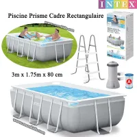 Piscine Prisme Cadre Rectangulaire 300cm X 175cm X 80cm | INTEX