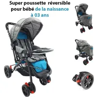 Super poussette réversible pour bébé de la naissance à 03 ans - Baby Gaté