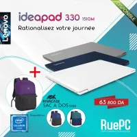 LENOVO IDEAPAD 330 CELERON N4000 – 4GB – 1TB – 15.6" - SAC à DOS