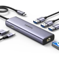 Hub UGREEN USB-C 6-en-1 REVODOK avec port HDMI 4K, charge PD 100 W REF : 15598