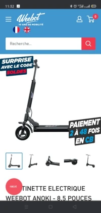 Weebot Weebot trottinette Electrique Anoki 2022