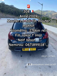 voitures-peugeot-308-2009-el-feidh-biskra-algerie