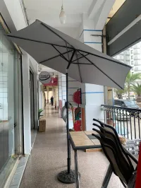PARASOL GRIS/ BEIGE MALAISIE 3M/3M