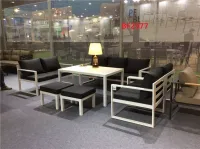 SALON JARDIN JARDIN 07 PLACES  AVEC DEUX POUF ET TABLE BASSE IMPORTATION MALAISIE 