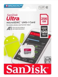 Sandisk Carte Mémoire SanDisk Ultra MicroSDXC UHS-I -256 Gb Vitesse 120 Mb/s