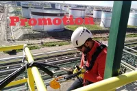 Formation travail en hauteur et sur corde, instalation de ligne de vie 