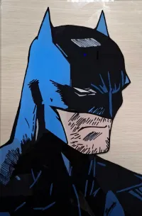 Glass painting Batman