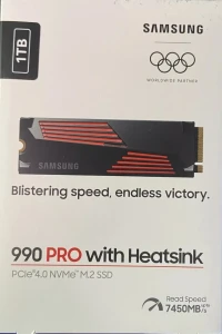 Samsung 990 PRO 1TB SSD PCIE 4.0X4 NVME avec Heatsink -- promotion