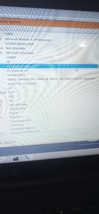 Pc portable HP RAM 4 go écran 15 pouces DDR 500 GO