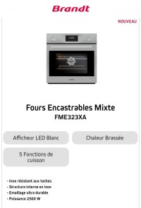 أفران-four-encastrable-brandt-gaz-electrique-inox-الجزائر-وسط