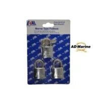 CADENAS MARINS 3pcs avec une clé 30mm