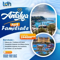 Pack Familiale Antalya été 2024
