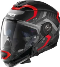 CASQUE NOLAN N70-2 GT SPINNAKER N-COM 043 NOIT MAT-GRIS-ROUGE. "Original"