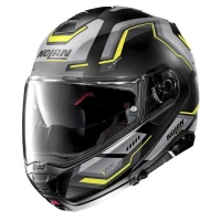 CASQUE NOLAN N100-5 UPWIND N-COM 059 Noir MAT-GRIS-JAUNE. "Original"