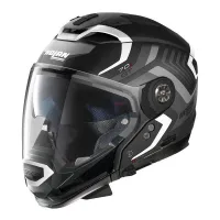 CASQUE NOLAN N70-2 GT SPINNAKER N-COM 042 NOIR MAT-GRIS -BLANC. "Original"