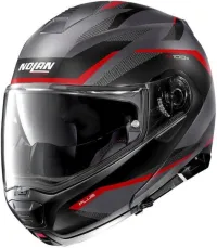 CASQUE NOLAN  N100-5 PLUS OVERLAND N-COM 032 GRIS MAT-ROUGE. "Original"