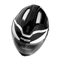 CASQUE NOLAN N70-2 GT GLARING N-COM 049 BLANC METAL-NOIR. "Original"