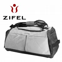 SAC DE VOYAGE  50 cm pour homme et femme en nylon et tissu - Imperméable -GRIS/ NOIR