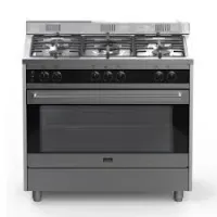 CUISINIERE MODENA 90CM INOX SEMI PRO VENTILÉ