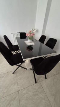 طاولات-الطعام-table-a-6-chaise-salon-زرالدة-الجزائر