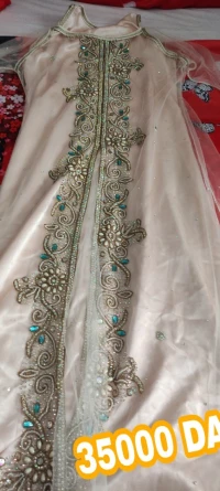 caftan perlé doublé 