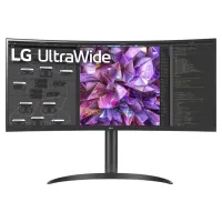 Ecran LG 34WQ75C-B 34 Pouces Curved Ultrawide/WQHD/21:9/Dalle IPS/60Hz/5Ms/HDR10/HUB USB/HDMI/DP