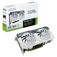 CARTE GRAPHIQUE ASUS DUAL GEFORCE RTX 4060 TI WHITE OC EDITION 8GB