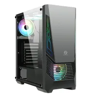 BOITIER HYBROK BOOSTER ATX ARGB GAMING + ALIMENTATION 500 W