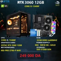 CONFIG PC i5-13400F /CM MSI PRO Z790-P WIFI / RTX 3060 12GB / RAM 32GB /SSD 512GB/ PSU 500W