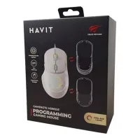 HAVIT RGB 3in1 12800DPI Wired Gaming Mouse White MS965SE