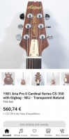 instruments-a-cordes-guitare-electrique-aria-japan-oran-algerie