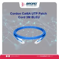 Cordon Cat6A UTP Patch Cord 3M BLEU