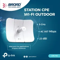 CPE 710 TP-LINK Station CPE WiFi Outdoor 5 GHz AC 867 Mbps 23dBi