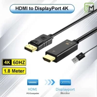Câble Convertisseur HDMI vers Display Port 4K/60Hz avec Port USB 2.0