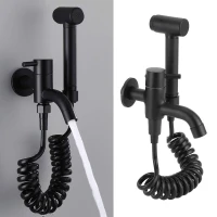 Pulvérisateur De Toilette À Haute Pression Avec Le Kit De Robinet  رشاش مع صنبور حمام