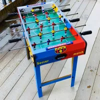 MidiLi Table de Baby foot à 6 rangées en Bois