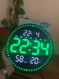 Horloge murale numérique LED avec Télécommande JH-2860
