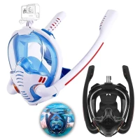 Masque de Plongée à Double Tube avec Support GoPro CHN021SAC  قناع غوض إحترافي مع حامل كاميرة
