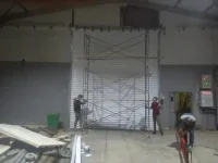 Rideaux électrique et porte